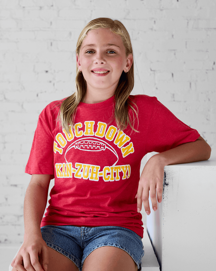 Kids Touchdown Kansas City Red T-Shirt