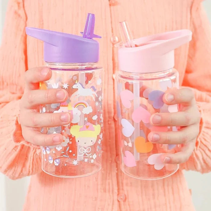 Kids Tritan Water Bottle with Straw for School & Travel - 450ml