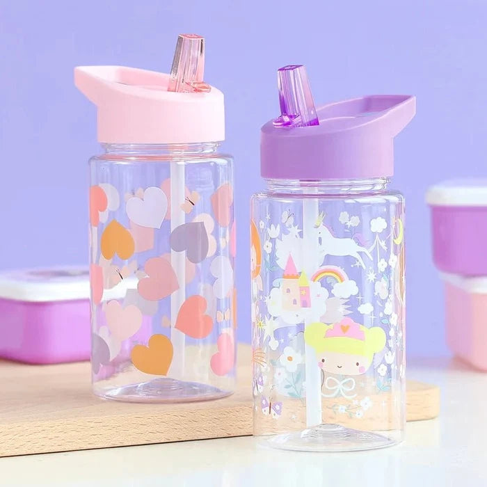 Kids Tritan Water Bottle with Straw for School & Travel - 450ml