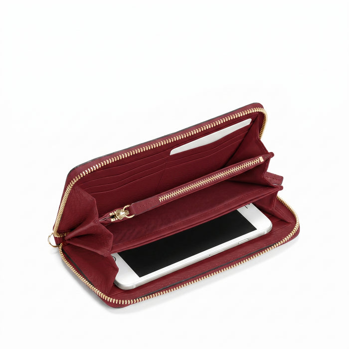 Klyde Continental Wallet Garnet Red