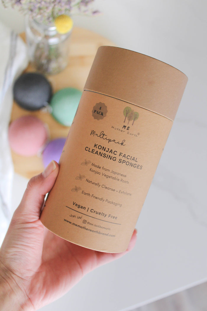 Konjac Sponge Multipack | 4-Pack Variety Set