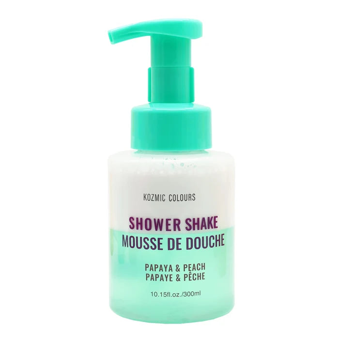 Kozmic Colours Papaya & Peach Shower Shake – Whipped Foaming Body Mousse (300ml)