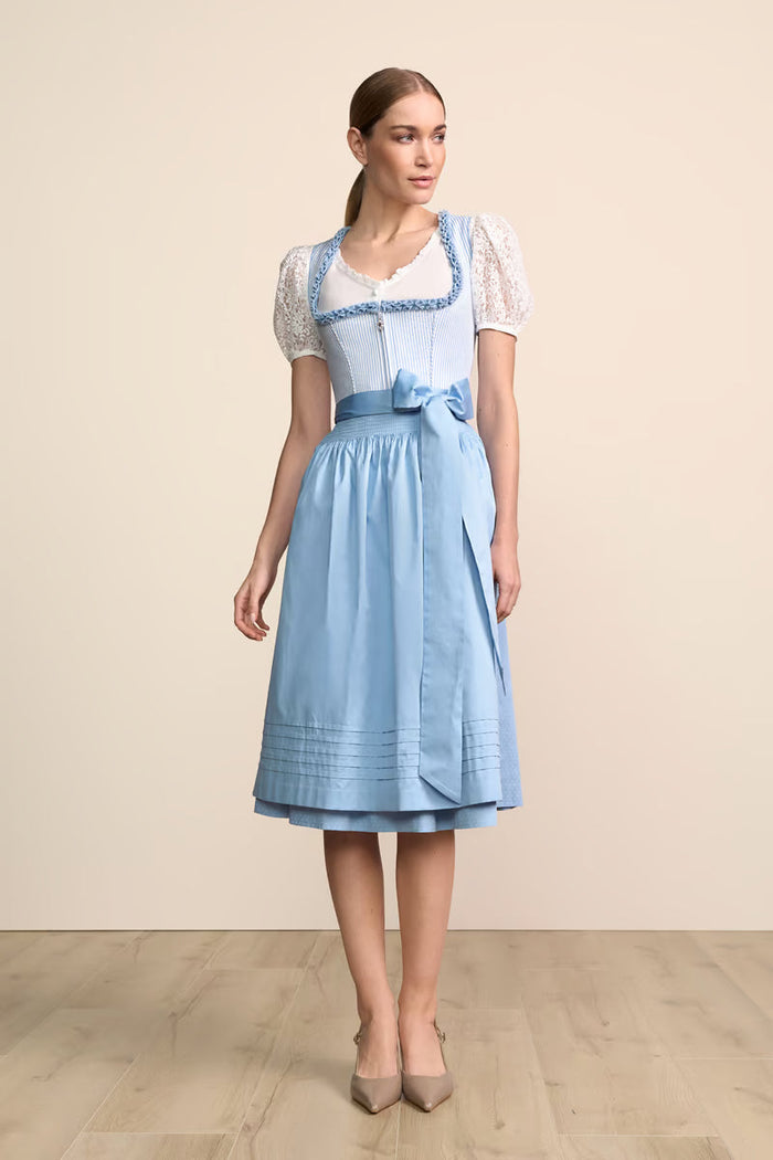 Kruger Arwen Long Dirndl, Blue — 70cm 2pc Set