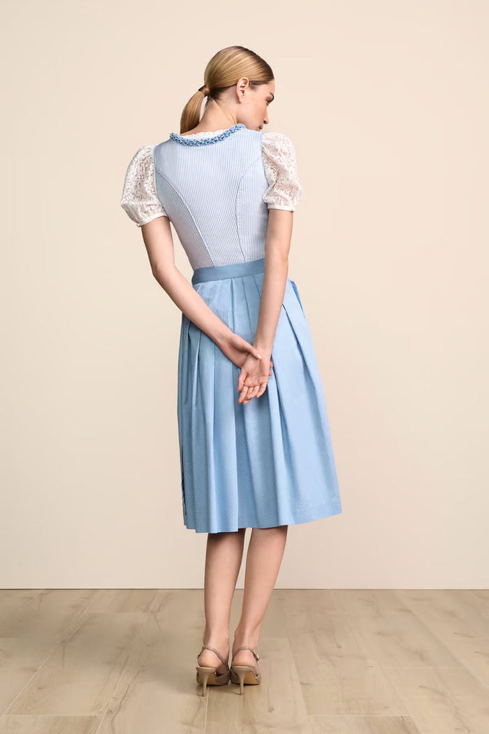 Kruger Arwen Long Dirndl, Blue — 70cm 2pc Set