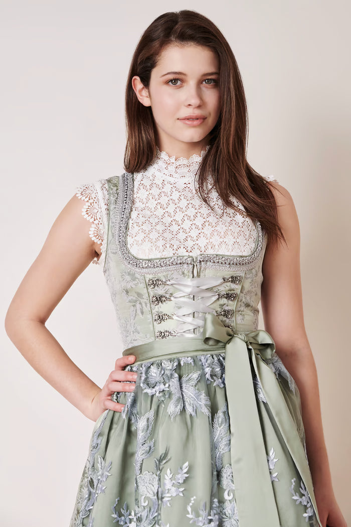Kruger Breanna Mini Dirndl, Green — 50cm 2pc Set