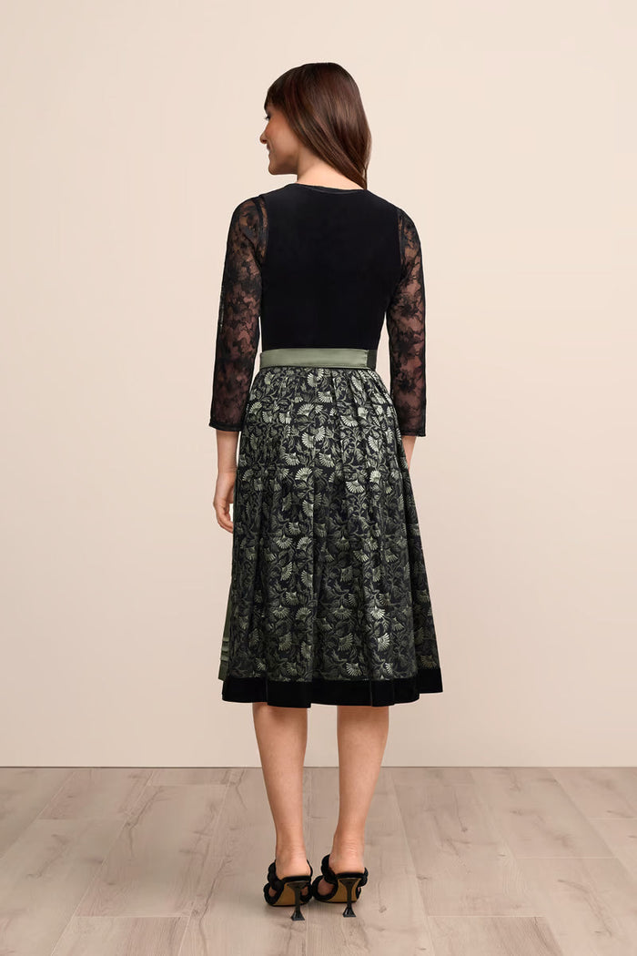 Kruger Ciara Long Dirndl, Black — 70cm 2pc Set