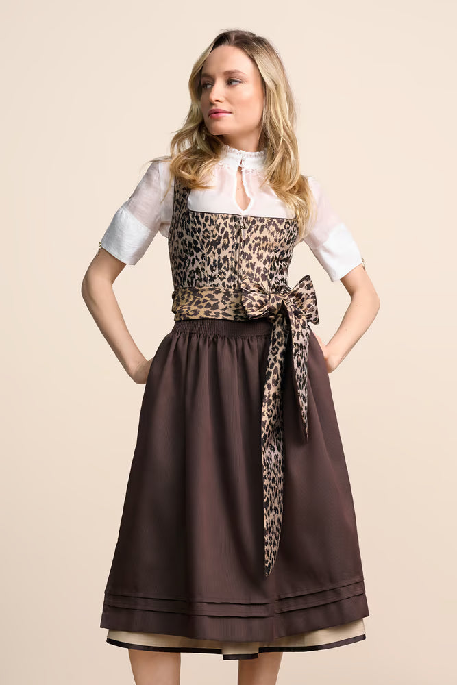 Kruger Long Dirndl 2pcs. 70cm "Carly" brown
