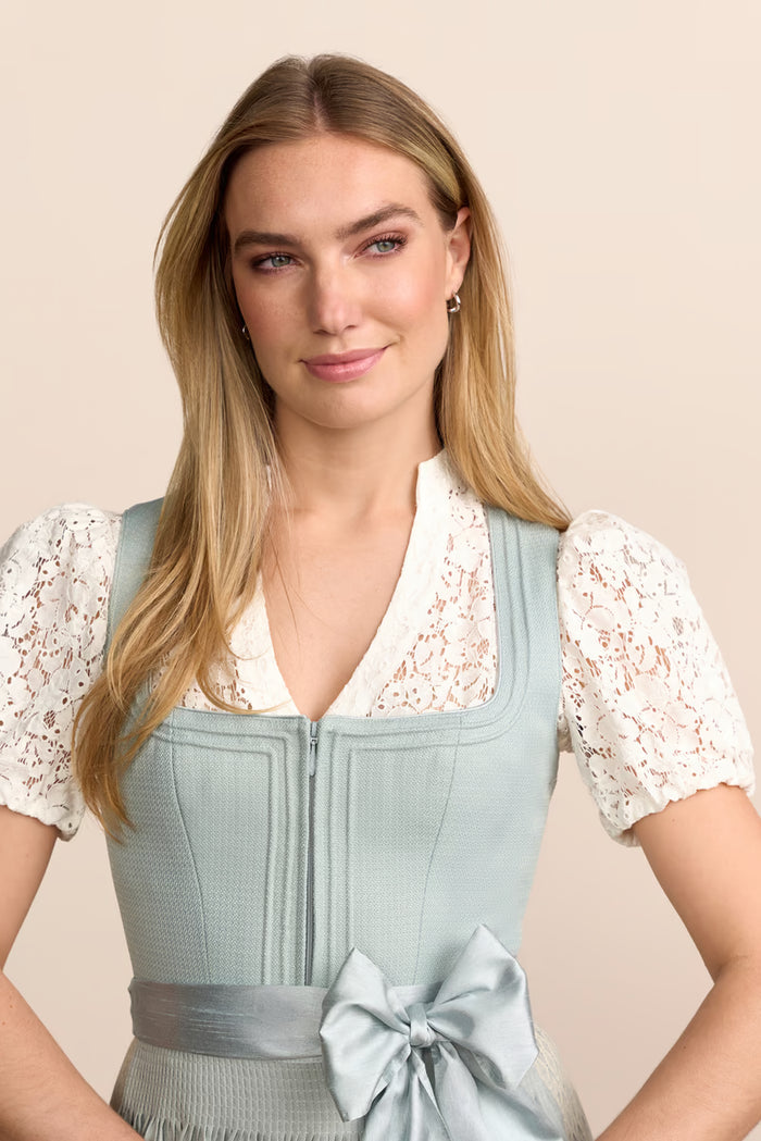 Krüger Mariel Long Dirndl, Blue — 70cm 2pc Set