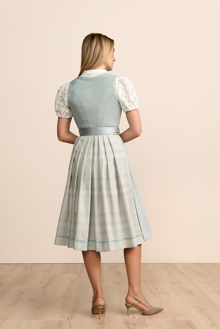 Krüger Mariel Long Dirndl, Blue — 70cm 2pc Set