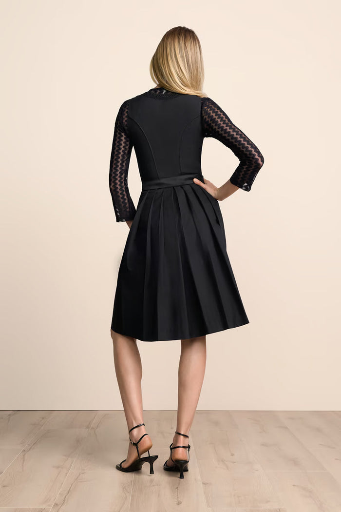 Kruger Midi Dirndl 2pc 60cm "Ziska" black (size 36,38,40)