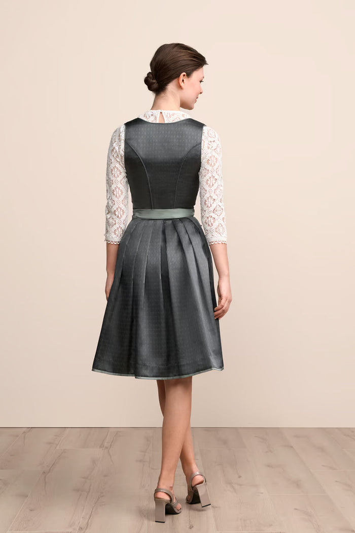 Kruger Midi Dirndl 2pcs. 60cm "Lunessa" green