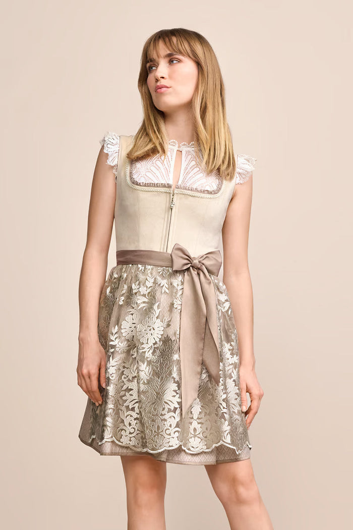Kruger Mini Dirndl 2pcs. 50cm "Auri" beige (36)
