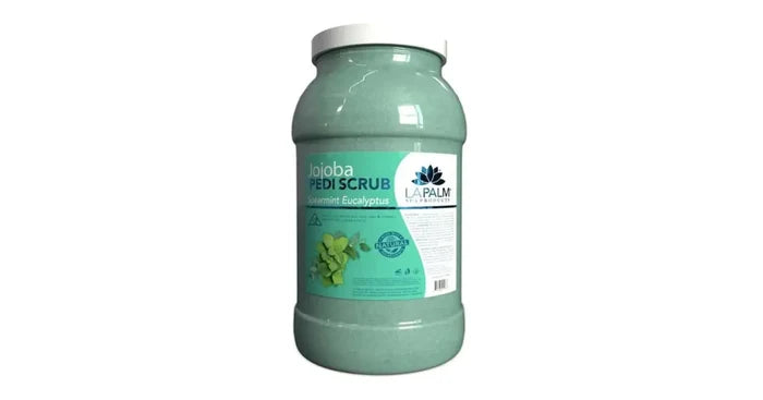 La Palm Jojoba Pedi Scrub - Spearmint Eucalyptus (1Gal)
