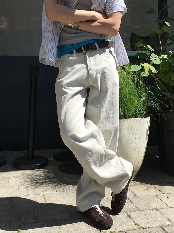 Label Dyeing Pants GRAY 着用イメージ