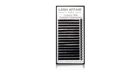 Lash Affair Classic Silk Lashes Single Length D-Curl: 15mm x .15 - Black