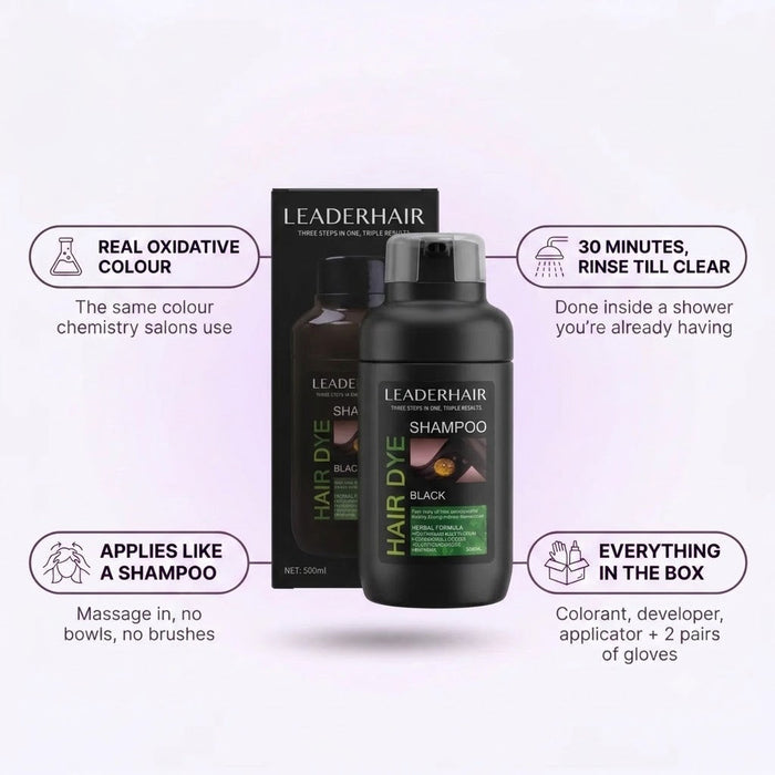 LEADERHAIR™ Hair Dye Shampoo - MV hair and beauty