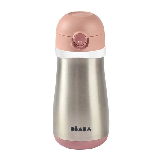 Leak-Proof Stainless Steel Kids Spout Bottle with Handle - 350ml