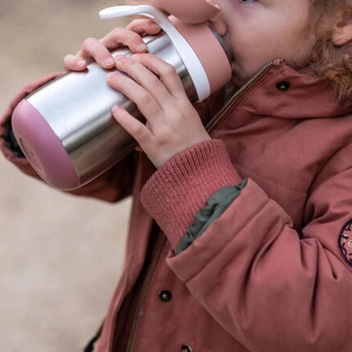 Leak-Proof Stainless Steel Kids Spout Bottle with Handle - 350ml