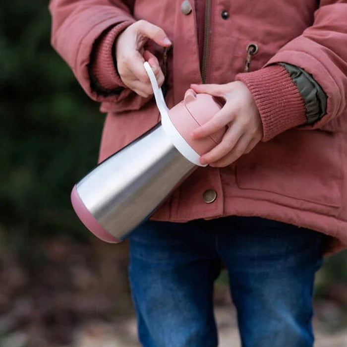 Leak-Proof Stainless Steel Kids Spout Bottle with Handle - 350ml