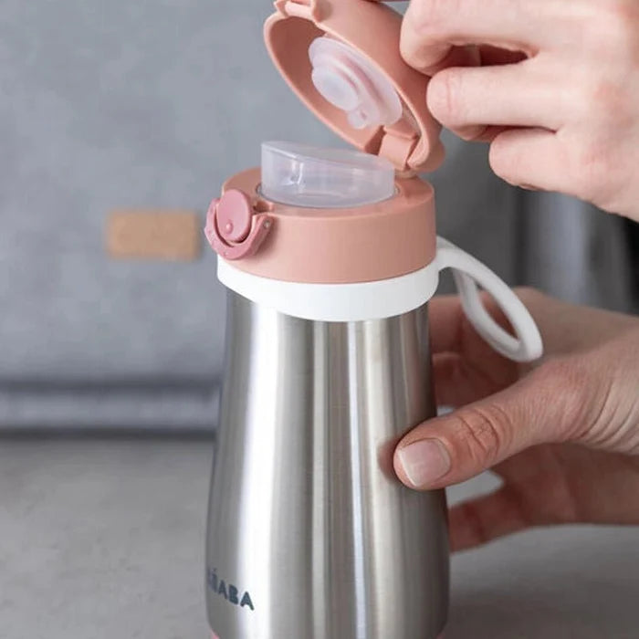 Leak-Proof Stainless Steel Kids Spout Bottle with Handle - 350ml