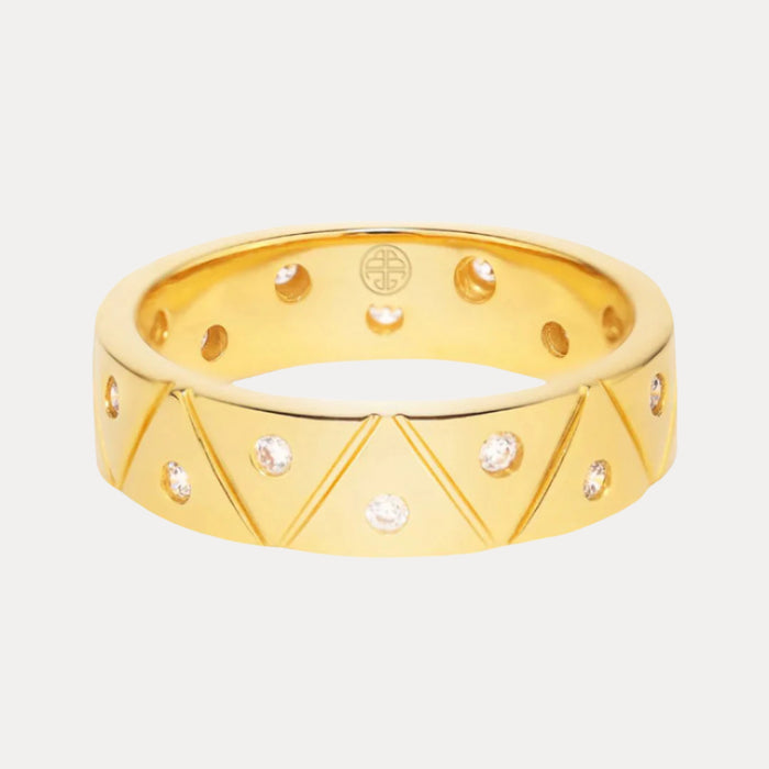 22kt Gold Plated Brass "Light" Serenity Ring for Women | BuDhaGirl