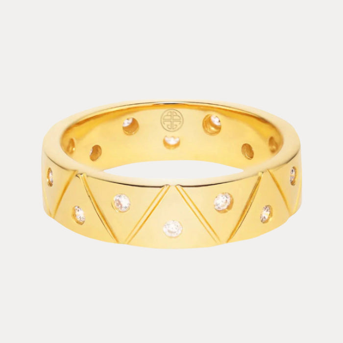 22kt Gold Plated Brass "Light" Serenity Ring for Women | BuDhaGirl