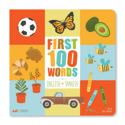 Lil' Libros 'First 100 Words in English and Spanish' Board Book