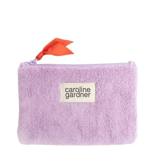Lilac Towelling Zip Pouch
