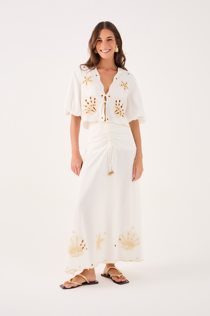 Linen Midi Skirt With Richelieu Embroidery_3
