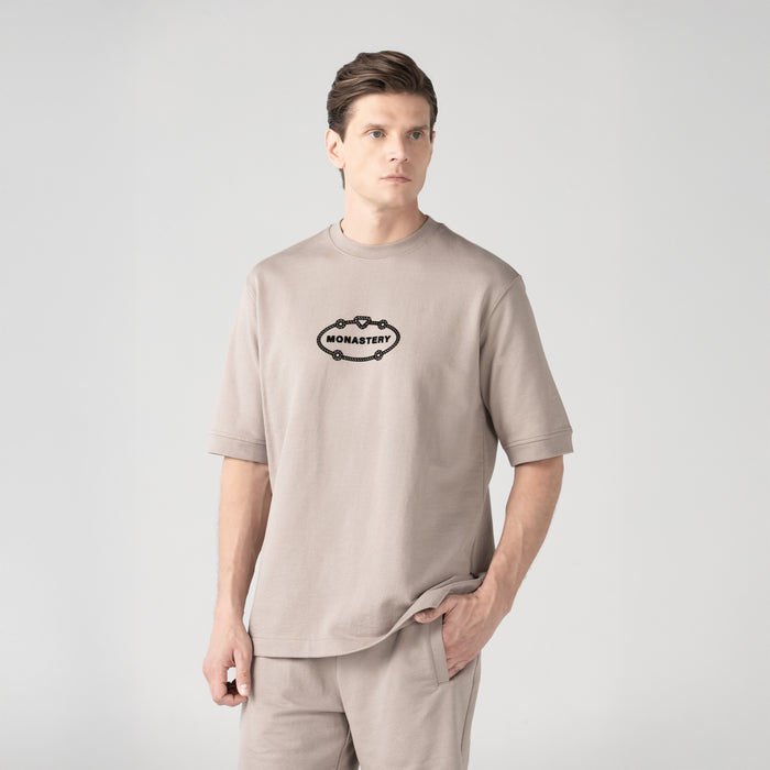 LOOK 12 - OBSIDIAN BURDA SHORT / T-SHIRT OVERSIZED MEN CINDER