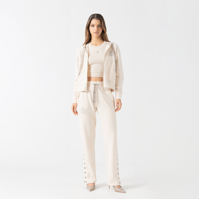 LOOK 4 - TESS HOODIE / CYRA JOGGER SAND DOLLAR
