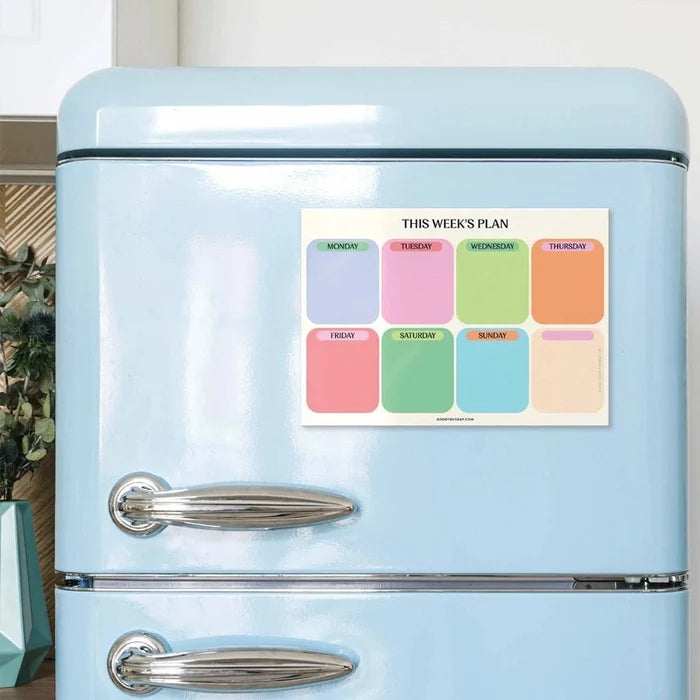 Magnetic Weekly Fridge Planner - A4 - Citrus Splash