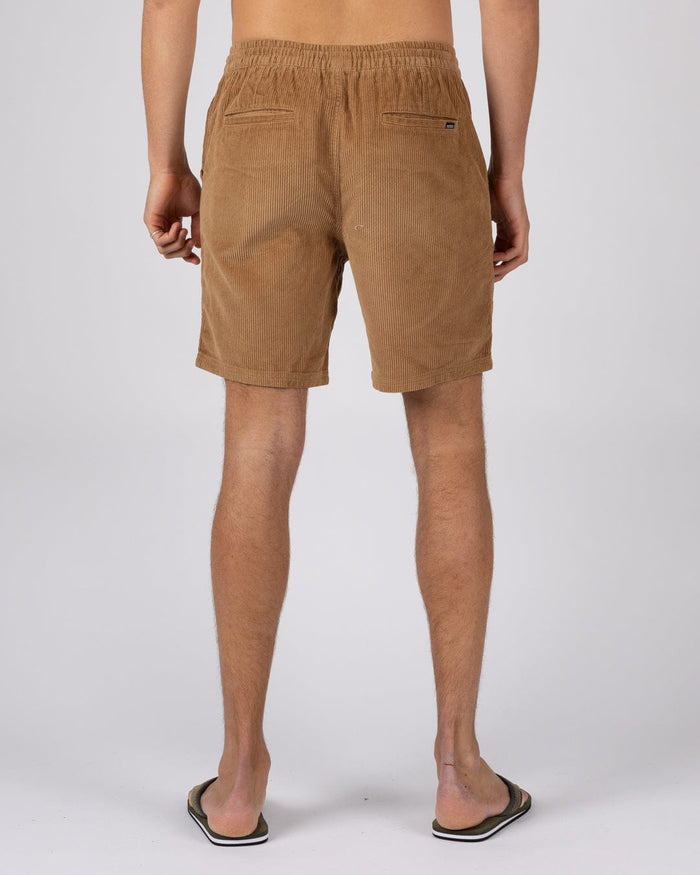 Meddon Mens Corduroy Shorts in Brown