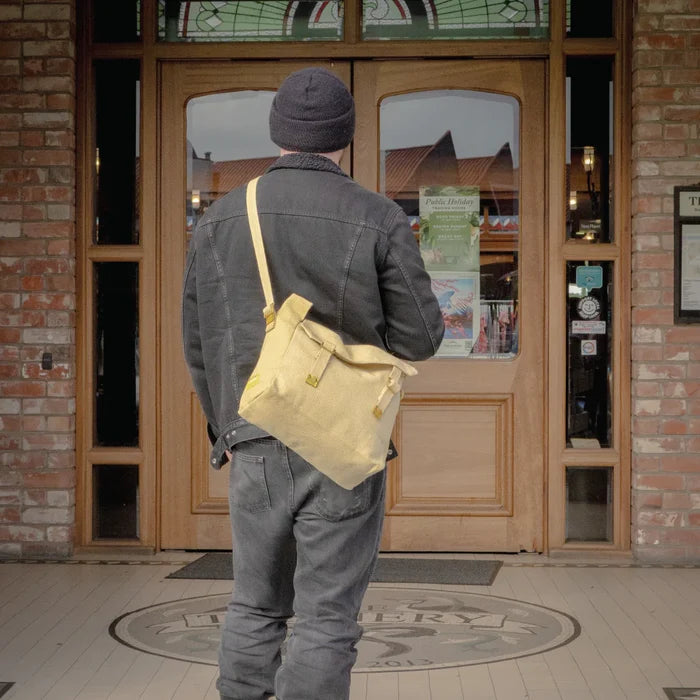 Medium Canvas Haversack - Khaki - Bushtracks - Shoulder Bags