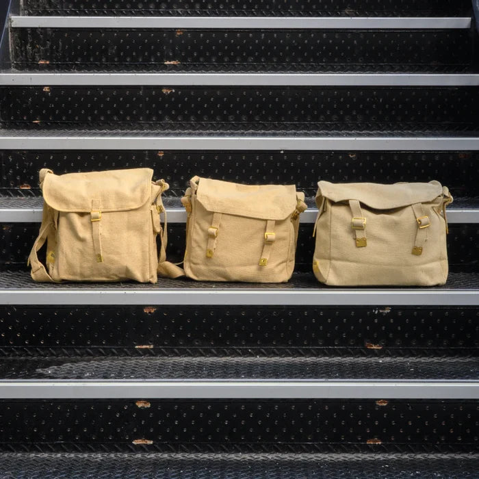 Medium Canvas Haversack - Khaki - Bushtracks - Shoulder Bags