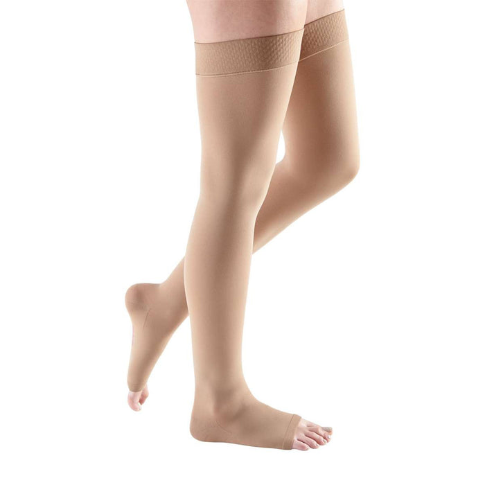 Medi Comfort Thigh High 20-30mmHg Open Toe - Compression Level: Firm 20-30 MmHg - Unisex - Foot