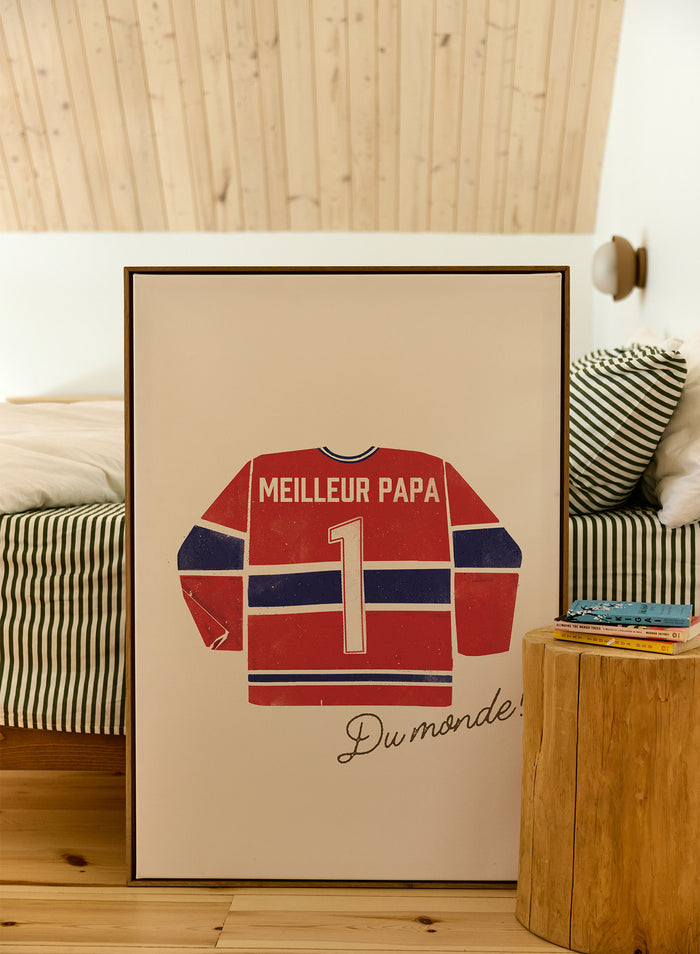Meilleur Papa du Monde (Red and Blue), Poster