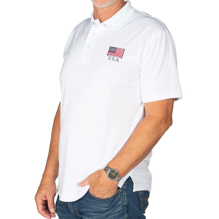 Mens Patriotic Classic Polo Shirt - the flag shirt