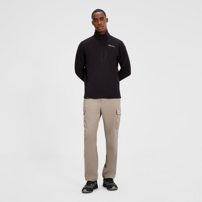 Men's Prism Micro Half Zip Polartec Fleece - Black