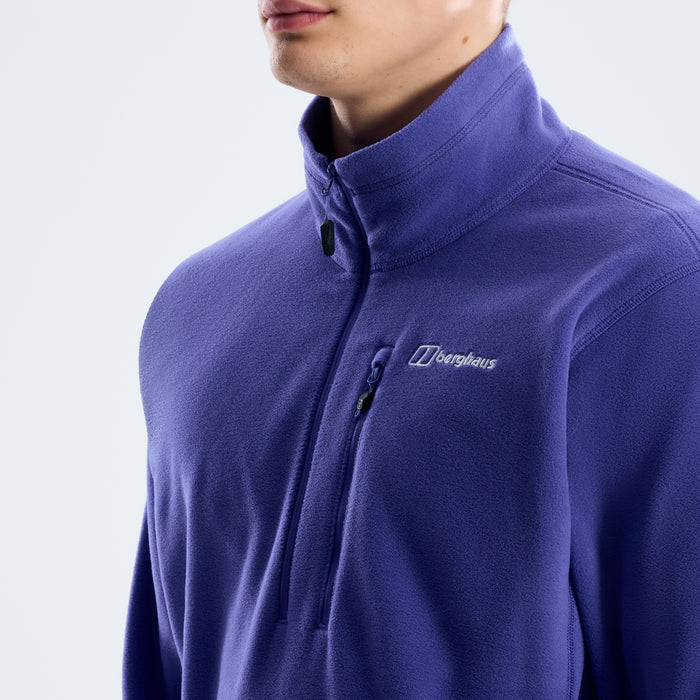 Men's Prism Micro Half Zip Polartec Fleece - Bottle Blue