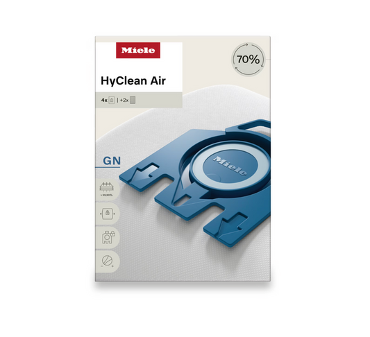 Miele HyClean Air filter packaging on a white background