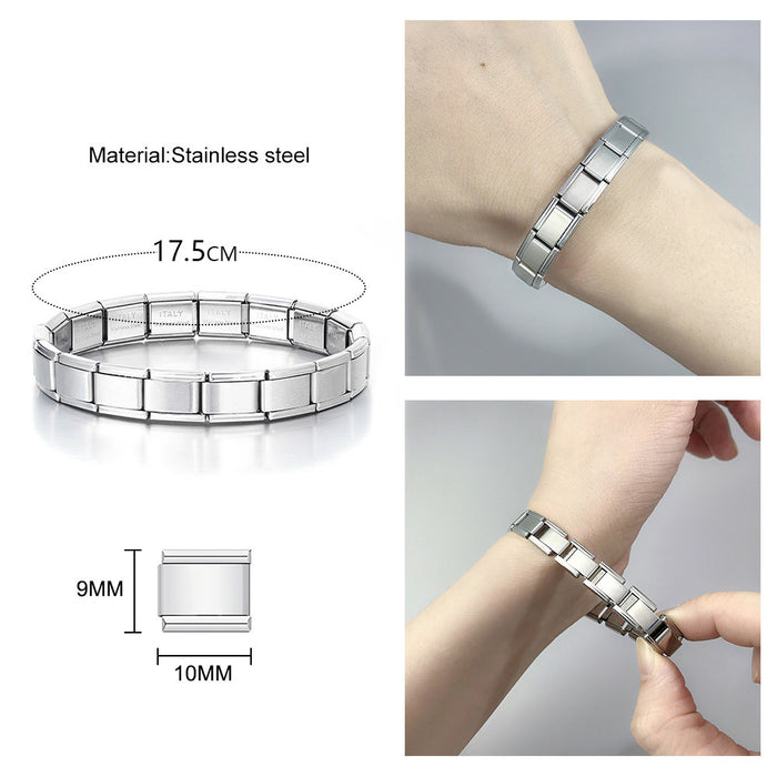 MJ154 - Stainless Steel Silver Bracelet
