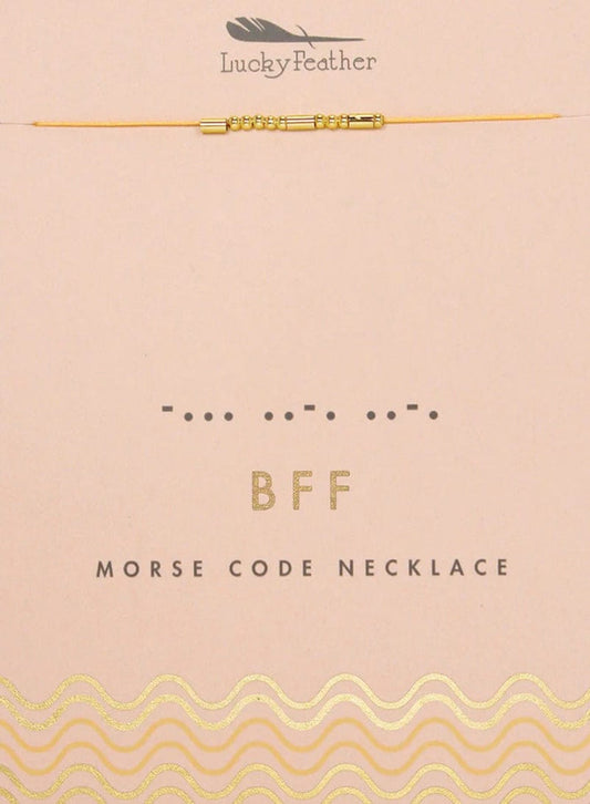 Morse Code Necklace - BFF