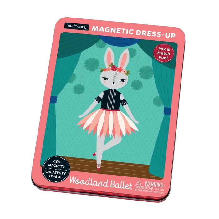 Mudpuppy Magnetic Dress-Up Tin: Woodland Ballet