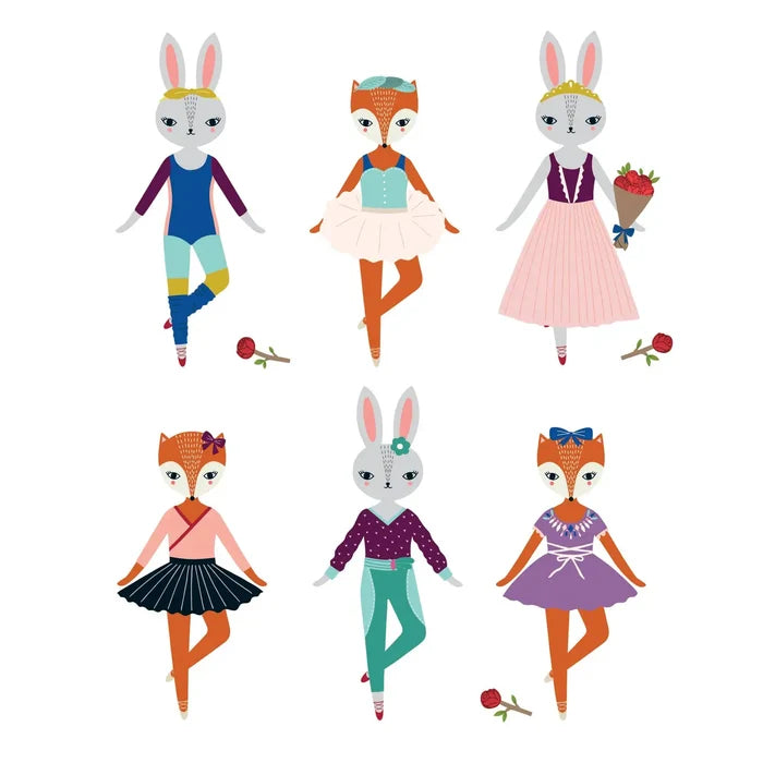 Mudpuppy Magnetic Dress-Up Tin: Woodland Ballet