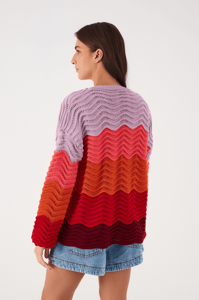 Multicolor Wa Tricot Cardigan_6