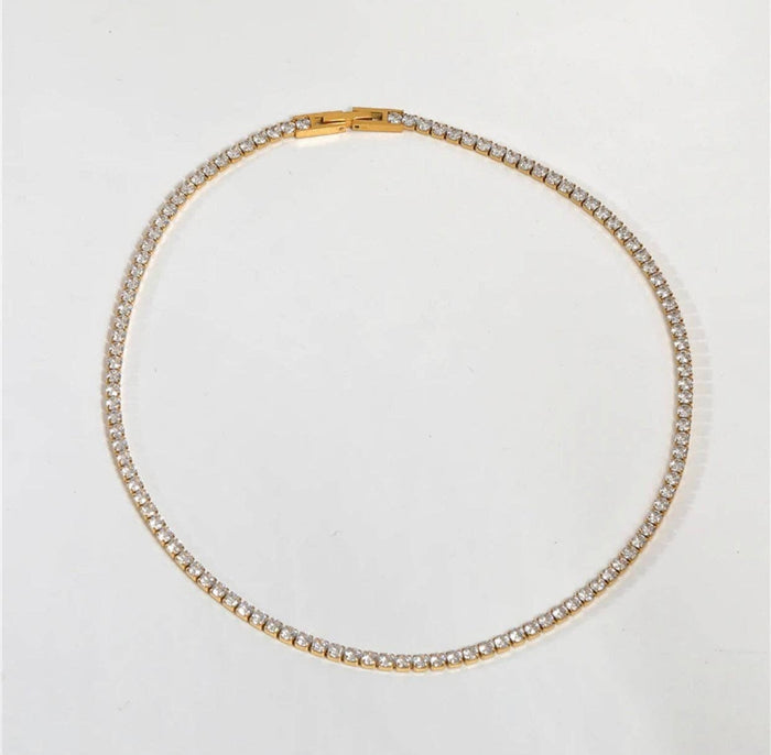 Necklace-Ellie Crystal Tennis