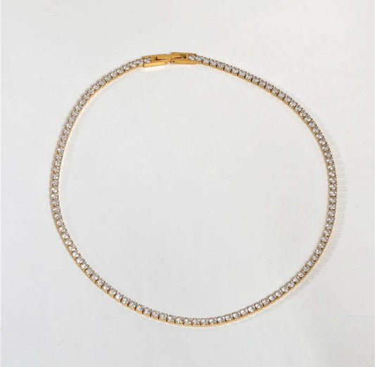 Necklace-Ellie Crystal Tennis