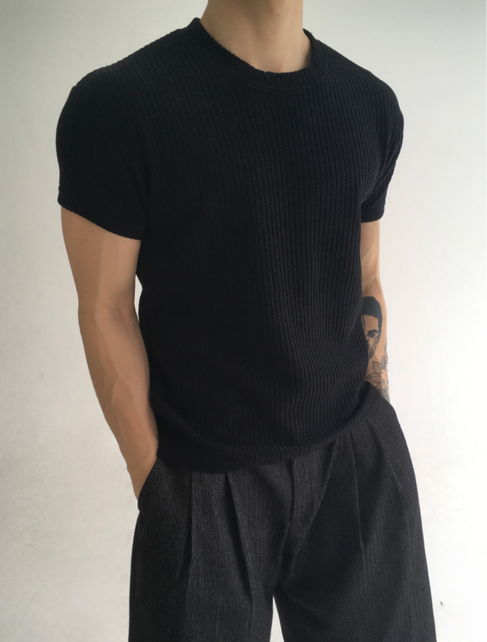 Net Velvet Half T-Shirt