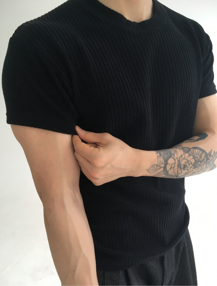 Net Velvet Half T-Shirt